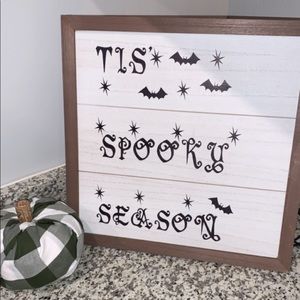 Spooky season sign